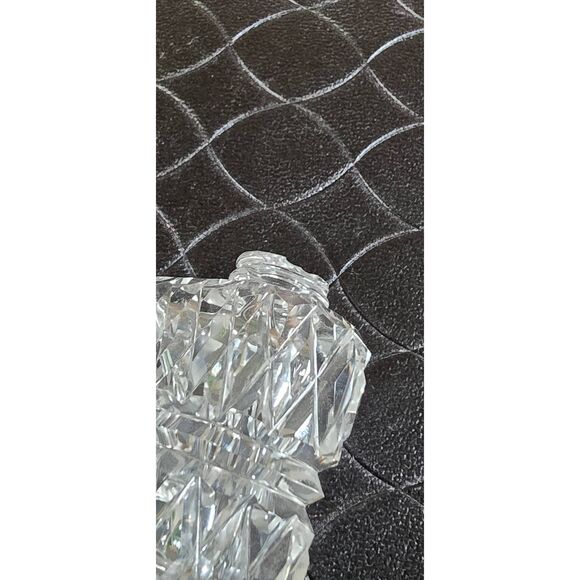 Cut Crystal Heart Salt and Pepper Shakers-Rare - Picture 5 of 11